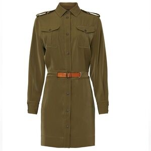 Rag & Bone Caroline Long Sleeve Military Mini Dress